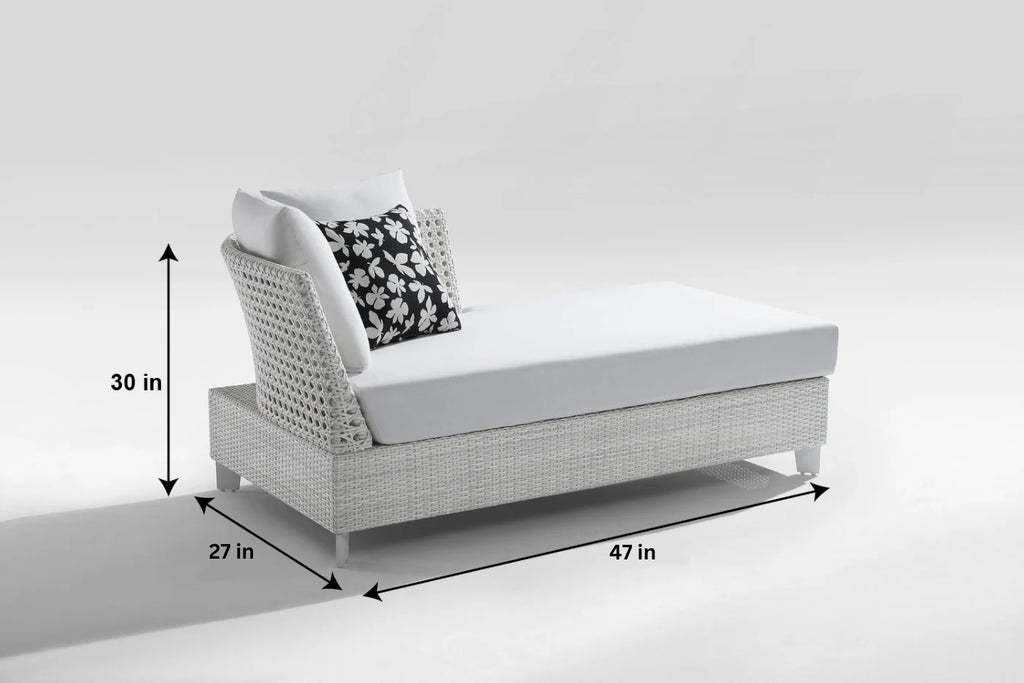 Virasat Outdoor Garden Balcony Sofa Set 3 Seater seater, 1 Double Seater, 1 Single Seater and 1 Center Table (White)-VIRASAT FURNITURE & FURNISHING