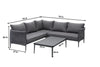 Virasat Outdoor Garden Balcony Sofa Set 5 Seater and 1 Center Table Set, Braid & Rope (Dark Grey)-VIRASAT FURNITURE & FURNISHING