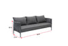 Virasat Outdoor Garden Balcony Sofa Set 3 Seater, 2 Single Seater and 1 Table Set Braid & Rope (Dark Grey)-VIRASAT FURNITURE & FURNISHING