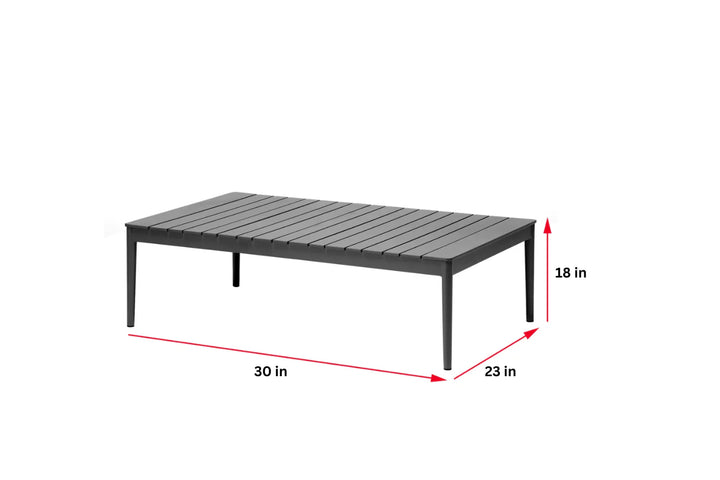 Virasat Pablo Outdoor Garden Balcony Sofa Set 3 Seater, 2 Single seater and 1 Table Set Braid & Rope (Dark Grey)