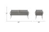 Virasat Outdoor Sofa Set 2 Seater, 2 Single Seater, 1 Ottoman, 1 Center Table + 1 Side Table Set (Grey) Braided & Rope-VIRASAT FURNITURE & FURNISHING
