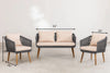 Virasat Outdoor Sofa Set 2 Seater, 2 Single seater Set Braided & Rope-VIRASAT FURNITURE & FURNISHING