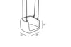 VIRASAT FURNITURE JENARO SINGLE SEATER HANGING SWING WITHOUT STAND FOR BALCONY & GARDEN SWING (PINK) BRAIDED & ROPE