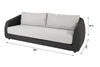 Virasat Outdoor Garden Balcony Sofa Set 2 Seater, 2 Single Seater and 1 Center Table Set, Braid & Rope (Black)-VIRASAT FURNITURE & FURNISHING