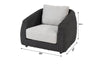Virasat Outdoor Garden Balcony Sofa Set 2 Seater, 2 Single Seater and 1 Center Table Set, Braid & Rope (Black)-VIRASAT FURNITURE & FURNISHING