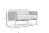 Virasat Outdoor Garden Balcony Sofa Set 2 Seater, 2 Single Seater and 1 Center Table With 1 Side Table Set (White)-VIRASAT FURNITURE & FURNISHING