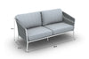 Virasat Outdoor Garden Balcony Sofa Set 2 Seater and 2 Single Seater With 2 Center Table and 1 Side Table Set, Braid & Rope (White + Grey)-VIRASAT FURNITURE & FURNISHING