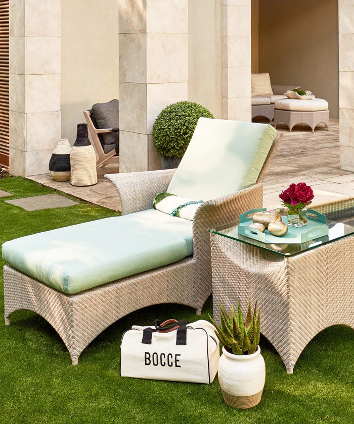 Virasat Outdoor Swimming Poolside Lounger Cream-VIRASAT FURNITURE & FURNISHING