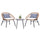 Virasat Outdoor Patio Seating Set 2 Chairs and 1 Table Set (Khaki)-VIRASAT FURNITURE & FURNISHING