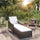 Virasat Outdoor Swimming Poolside Lounger Black-VIRASAT FURNITURE & FURNISHING