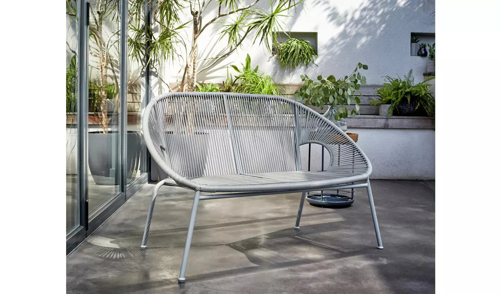 Virasat Outdoor Garden Balcony Sofa Set 2 Seater, 2 Single Seater and 1 Center Table Set (Gray)-VIRASAT FURNITURE & FURNISHING