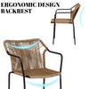 VIRASAT FURNITURE 3-Piece Outdoor Beige Rope Patio Set