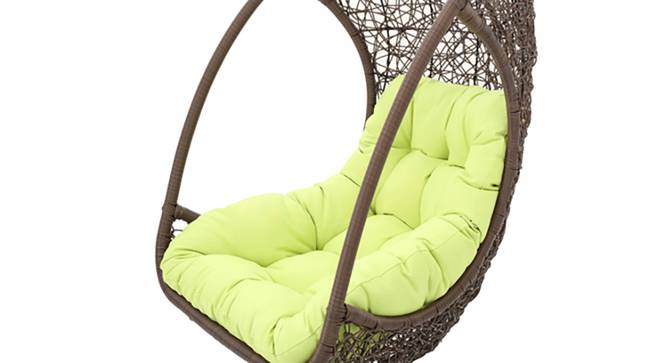 Virasat Single Seater Hanging Swing Without Stand For Balcony , Garden Swing (Dark Brown )-VIRASAT FURNITURE & FURNISHING