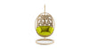 Virasat Single Seater Hanging Swing With Stand For Balcony, Garden Swing (Honey)-VIRASAT FURNITURE & FURNISHING