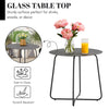 VIRASAT FURNITURE 3 Piece Garden Outdoor Black Rope Patio Set