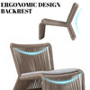 VIRASAT FURNITURE 3-Piece Outdoor Beige Rope Patio Set