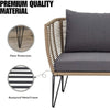 VIRASAT FURNITURE 2 SEATER PIECE OUTDOOR ROPE LOVESEAT SOFA