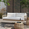 Virasat Three Seater Hanging Swing Without Stand For Balcony, Garden Swing (Tan + White)-VIRASAT FURNITURE & FURNISHING