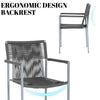 VIRASAT FURNITURE Outdoor Rope 3-Piece Patio Set (Grey)