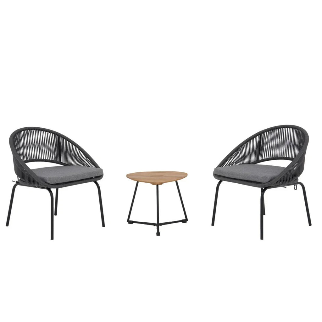VIRASAT FURNITURE 3 Piece Garden Outdoor Rope Patio Set