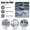 VIRASAT FURNITURE 6-SEATER L-SHAPE OUTDOOR ROPE SOFA SET (GREY)