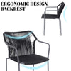 VIRASAT FURNITURE 3-Piece Outdoor Grey Rope Patio Set with Cushions & Center Table