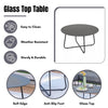 VIRASAT FURNITURE L-SHAPE OUTDOOR ROPE SOFA SET 6-SEATER WITH CENTER TABLE (GREY)