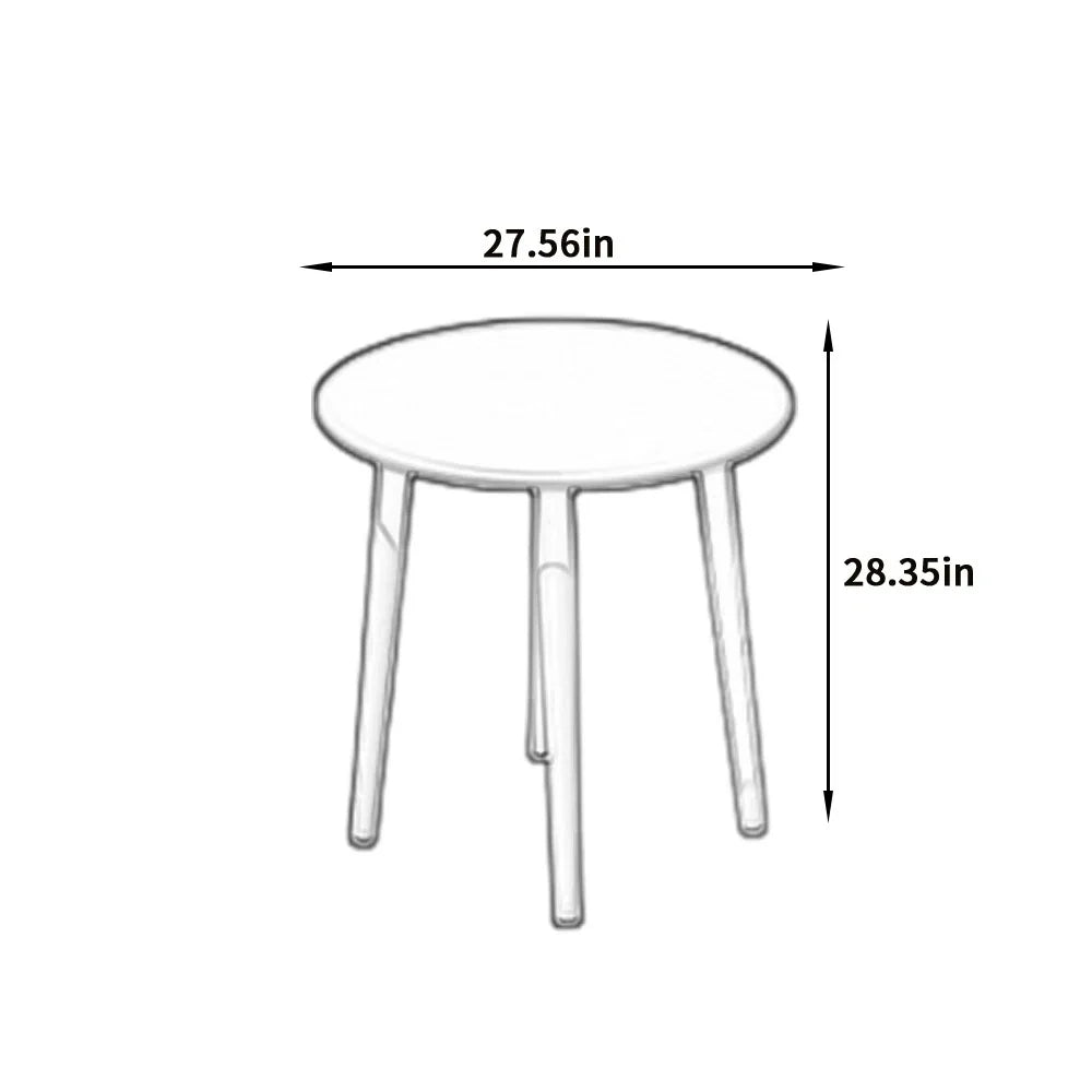 VIRASAT FURNITURE AYLA OUTDOOR PATIO SEATING SET 2 CHAIRS AND 1 TABLE SET (BEIGE)