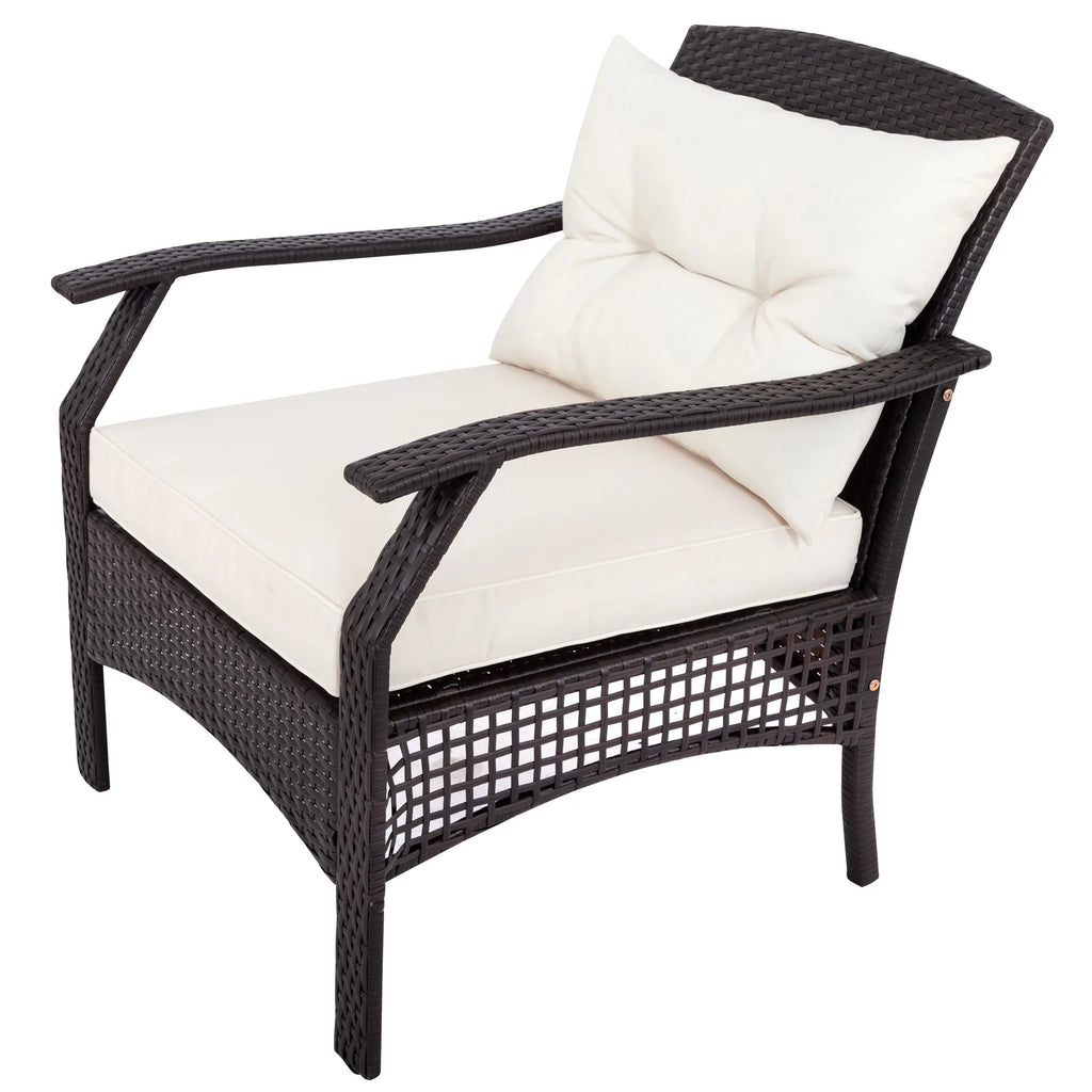 Virasat Outdoor Sofa Set 2 Seater, 2 Single Seater and 1 Center Table (Dark Brown)-VIRASAT FURNITURE & FURNISHING