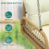 Virasat Double Seater Hanging Swing Without Stand For Balcony, Garden Swing (Honey)-VIRASAT FURNITURE & FURNISHING