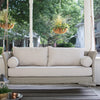 Virasat Double Seater Hanging Swing Without Stand For Balcony, Garden Swing (Beige)-VIRASAT FURNITURE & FURNISHING