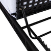 Virasat Outdoor Swimming Poolside Lounger (Black) Braided & Rope-VIRASAT FURNITURE & FURNISHING