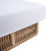 Virasat Outdoor Swimming Poolside Lounger (Tan) Braided & Rope-VIRASAT FURNITURE & FURNISHING