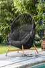 Virasat Single Seater Swing Basket For Balcony & Garden (Black)-VIRASAT FURNITURE & FURNISHING