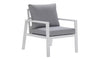 Virasat Outdoor Sofa Set 2 Seater, 2 Single Seater and 1 Center Table (White + Grey)-VIRASAT FURNITURE & FURNISHING