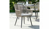 Virasat Outdoor Patio Seating Set 4 Chairs and 1 Table Set (Tan) Braided & Rope.-VIRASAT FURNITURE & FURNISHING