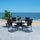 Virasat Outdoor Patio Seating Set 4 Chairs and 1 Table Set (Black)-VIRASAT FURNITURE & FURNISHING