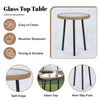VIRASAT FURNITURE 3-Piece Outdoor Beige Rope Patio Set