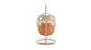 Virasat Single Seater Hanging Swing With Stand For Balcony, Garden Swing (Cream)-VIRASAT FURNITURE & FURNISHING