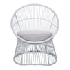 VIRASAT FURNITURE Outdoor Wicker Patio Set with Glass Top Table