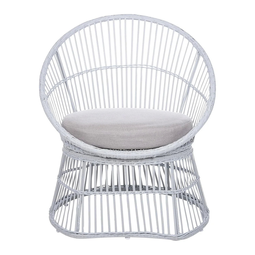 VIRASAT FURNITURE Outdoor Wicker Patio Set with Glass Top Table