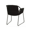 VIRASAT FURNITURE 3 Piece Garden Outdoor Black Rope Patio Set