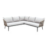 VIRASAT FURNITURE 5 SEATER L-SHAPE OUTDOOR HANDWOVEN ROPE SOFA SET (ALL-WEATHER)