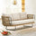 VIRASAT FURNITURE 3 SEATER SOFA ANTIQUE DESIGN ROPE FURNITURE SET (BEIGE & WHITE)