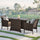 Virasat Outdoor Patio Seating Set 2 Chairs and 1 Table Set (Brown)-VIRASAT FURNITURE & FURNISHING