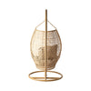 Virasat Single Seater Hanging Swing With Stand For Balcony, Garden (Honey)-VIRASAT FURNITURE & FURNISHING