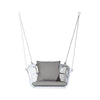 Virasat Single Seater Hanging Swing Without Stand For Balcony, Garden Swing (White)-VIRASAT FURNITURE & FURNISHING
