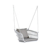 VIRASAT FURNITURE YETA SINGLE SEATER HANGING SWING WITHOUT STAND FOR BALCONY & GARDEN SWING (WHITE)