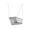 Virasat Single Seater Hanging Swing Without Stand For Balcony, Garden Swing (White)-VIRASAT FURNITURE & FURNISHING