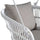 VIRASAT FURNITURE YETA SINGLE SEATER HANGING SWING WITHOUT STAND FOR BALCONY & GARDEN SWING (WHITE)